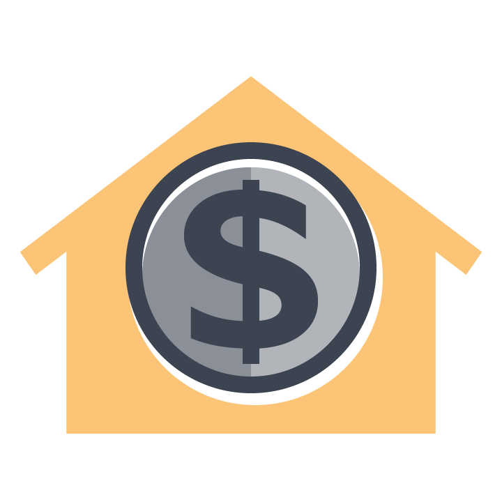 House with dollar sign
